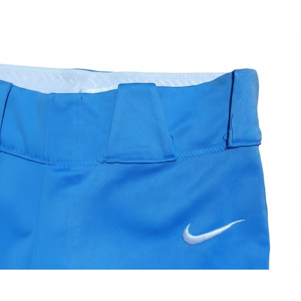 Nike Team Softball Pants Women Large Baby Blue 3/4 Cropped Capri 100% Polyester - Picture 4 of 13